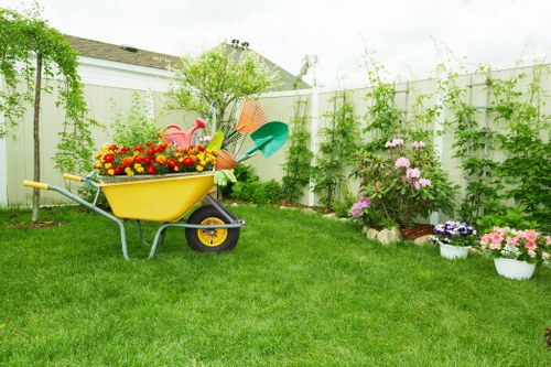 Seasonal lawn care activities in Wood Green